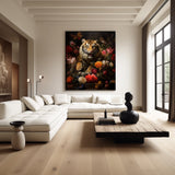 Tiger Garden - Bloemen schilderij- plexiglas schilderij - kunst