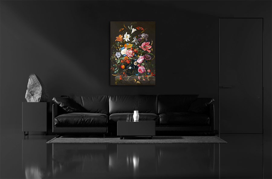 Flower Bomb - Bloemen schilderij- plexiglas schilderij - kunst