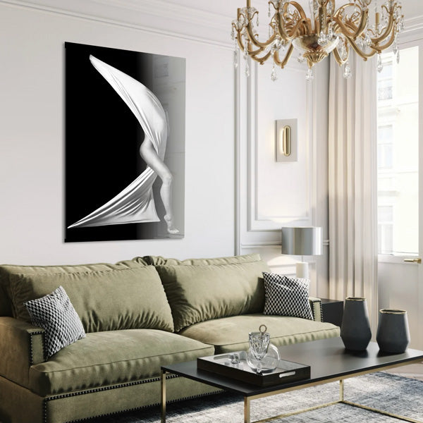 Disguise - Zwart wit schilderij- plexiglas schilderij - kunst