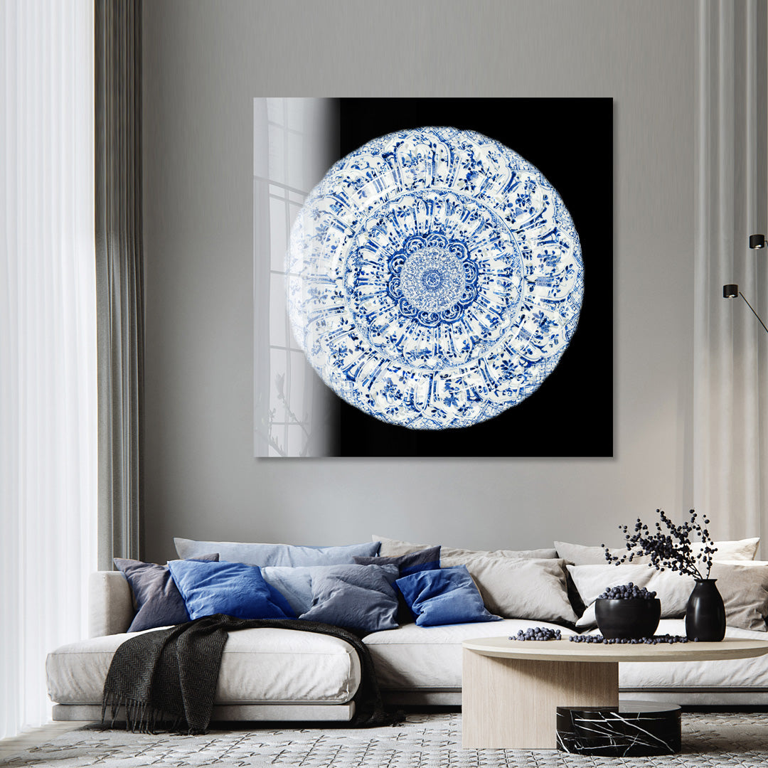 Porcelain Mandala - Abstract schilderij- plexiglas schilderij - kunst